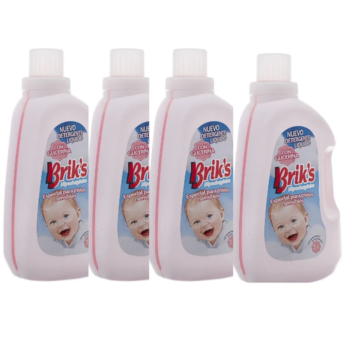 GENERICO - Detergente Matic Briks Premium Hipoalergenico 3 Litros X4