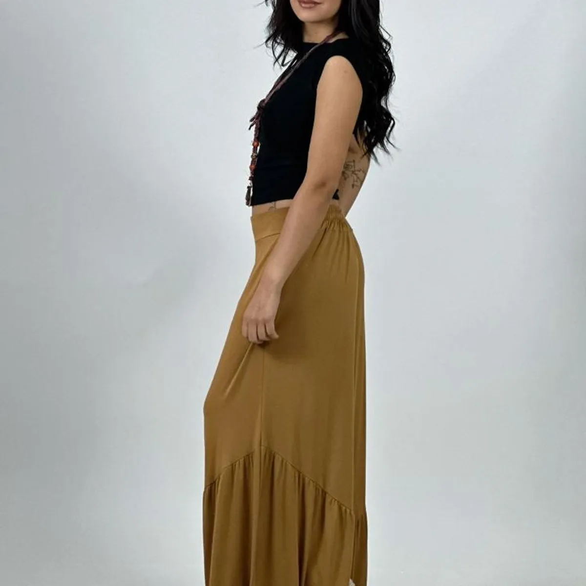 ENIGMATICA BOUTIQUE - Palazzo Algodón Casual con Faroleos