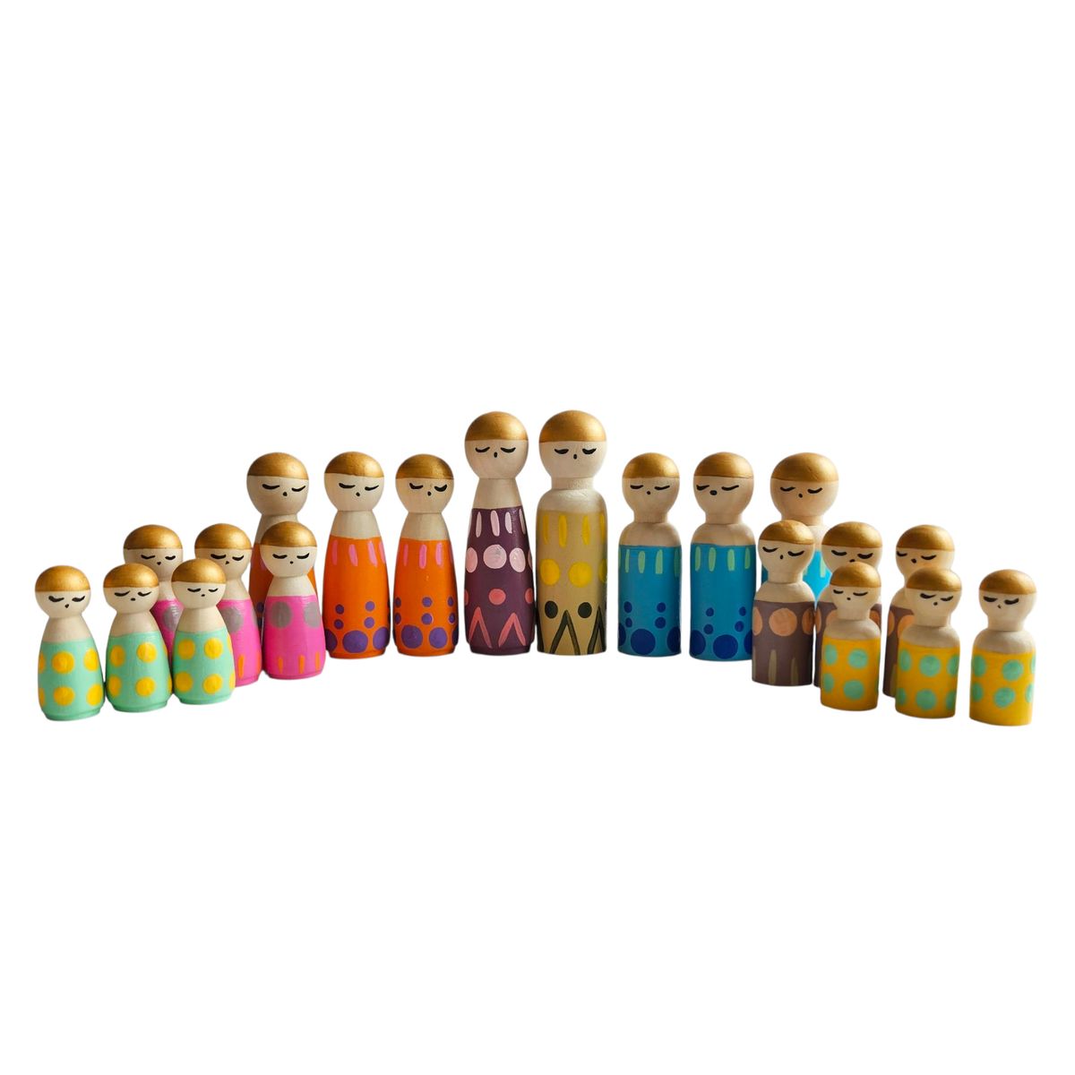 CREA TALLER - Famores personas de madera 20 unidades