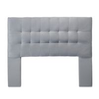 Respaldo 2 Plazas Felpa Gris Cp Alice