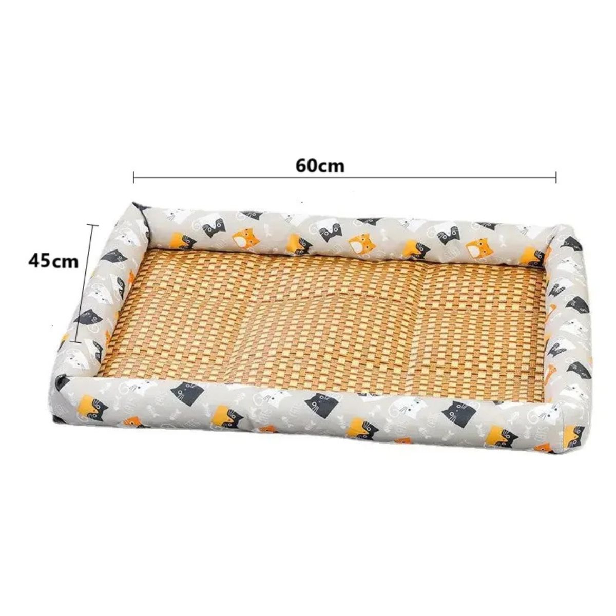 SUKEA - Cama Manta Refrescante Para Mascota de Verano Gris 60x45cm
