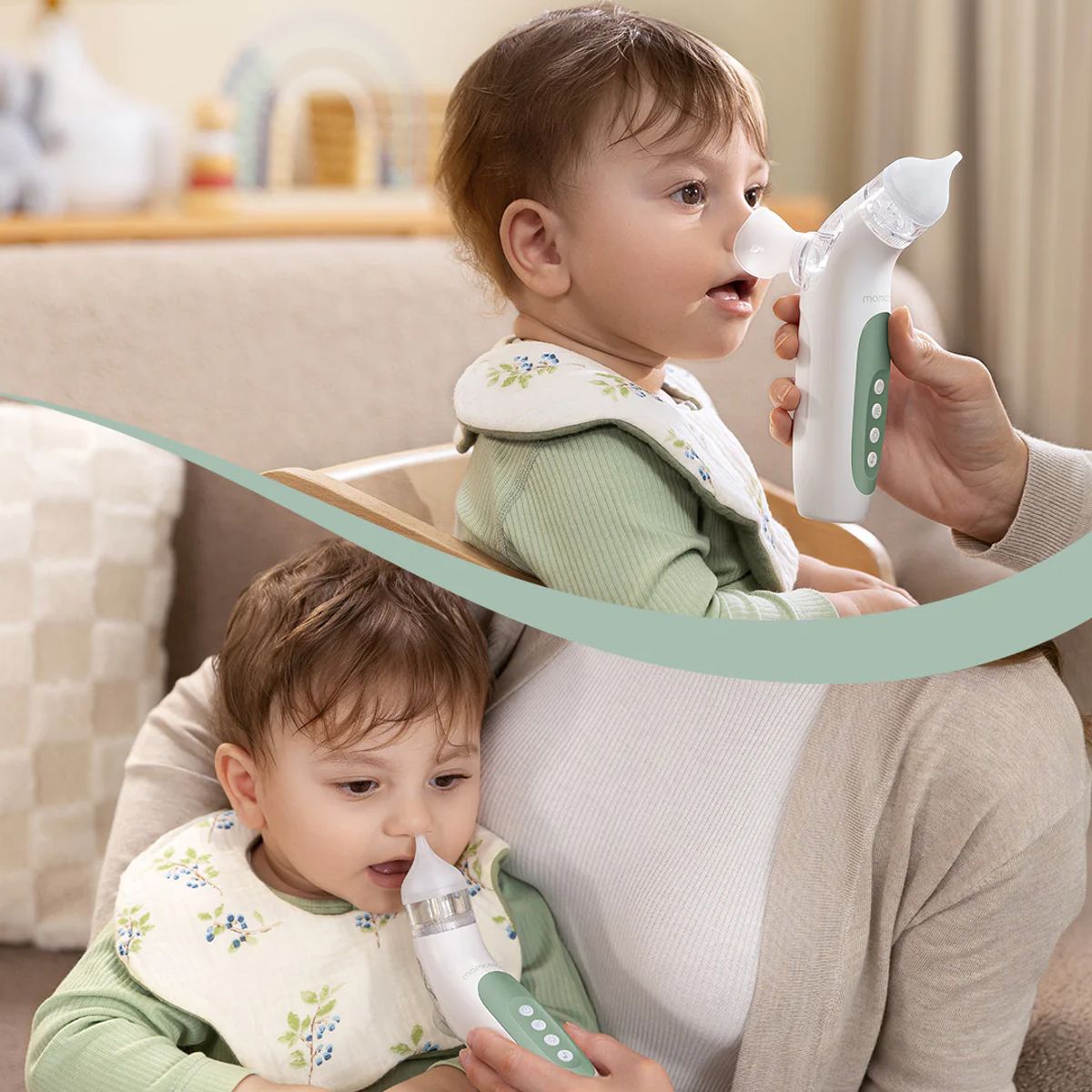 MOMCOZY - Aspirador Nasal Eléctrico con Pulverizador y Succión