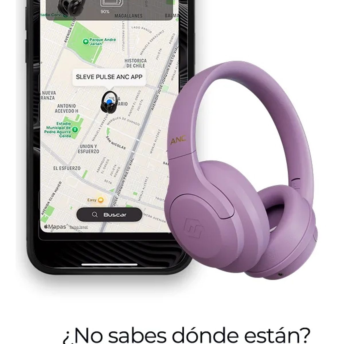 SLEVE - Audífonos Inalámbricos Bluetooth Sleve Pulse ANC 2 Gen Cancelación de Ruido Activa 45 Horas Batería