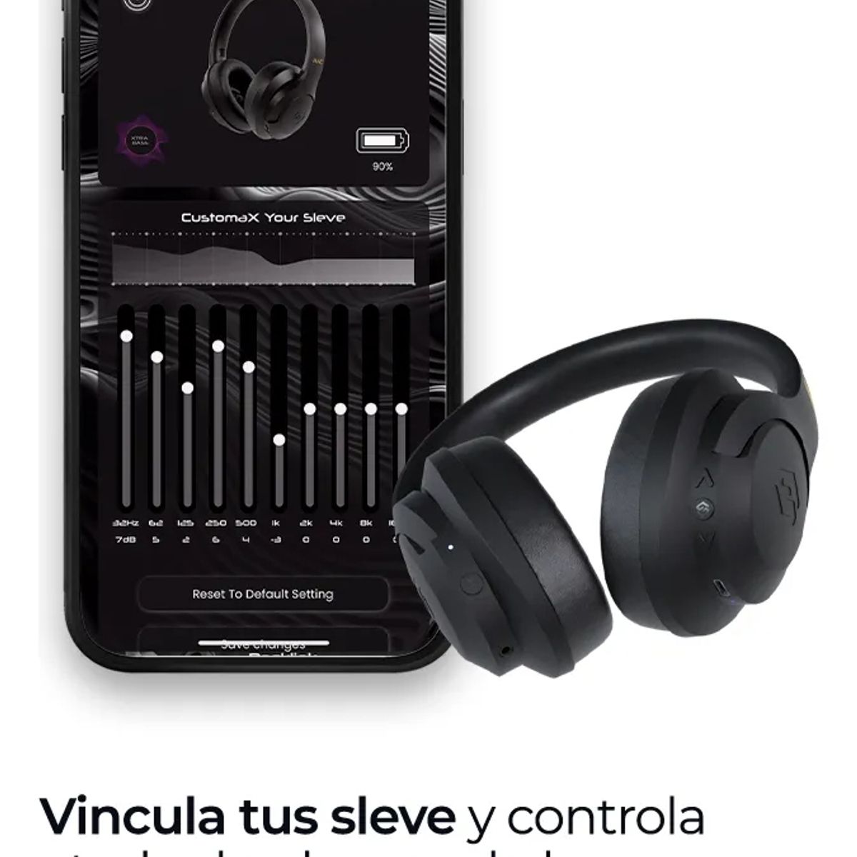 SLEVE - Audífonos Inalámbricos Bluetooth Sleve Pulse ANC 2 Gen Cancelación de Ruido Activa 45 Horas Batería