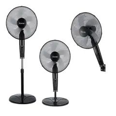 KENDAL - Ventilador 3 En 1 16 Pulgadas Negro 3 Velocidades
