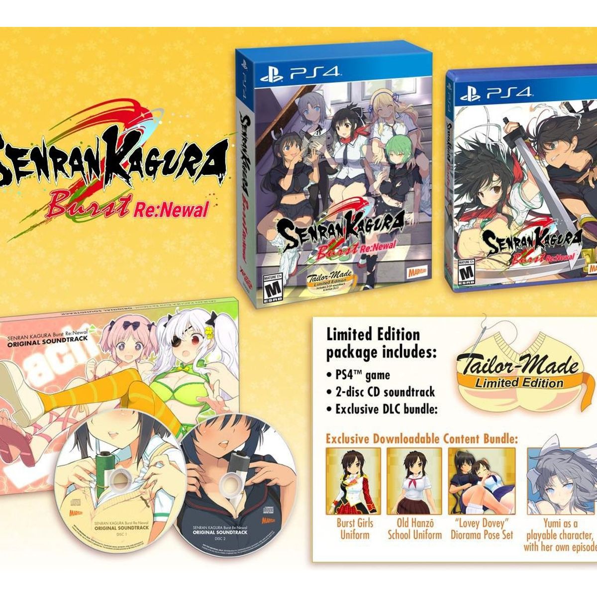 PLAYSTATION - Senran Kagura Burst Re: Newal - Tailor-made Edition - Ps4