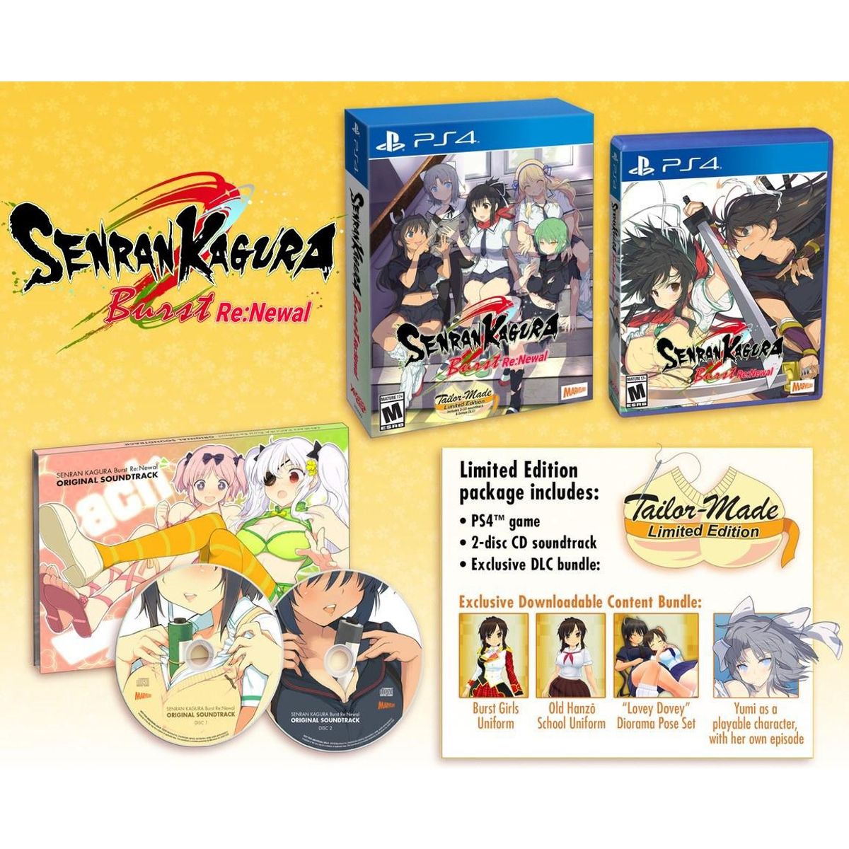 PLAYSTATION - Senran Kagura Burst Re: Newal - Tailor-made Edition - Ps4