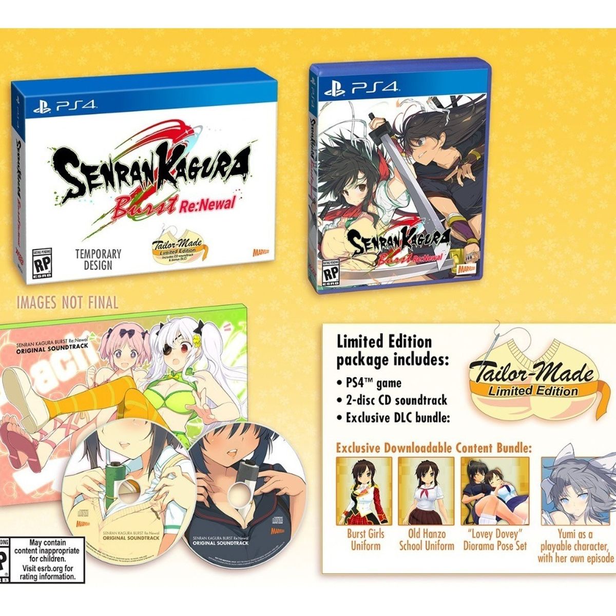PLAYSTATION - Senran Kagura Burst Re: Newal - Tailor-made Edition - Ps4