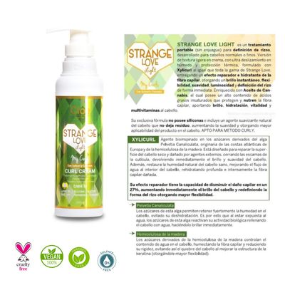 Imagen 2 del producto Crema Modeladora Rulos Strange Love Light Curl 250 Ml
