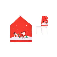 GENERICO - Funda Para Silla Decorativa De Navidad Funda Navideña Sillas Rojo Navideño
