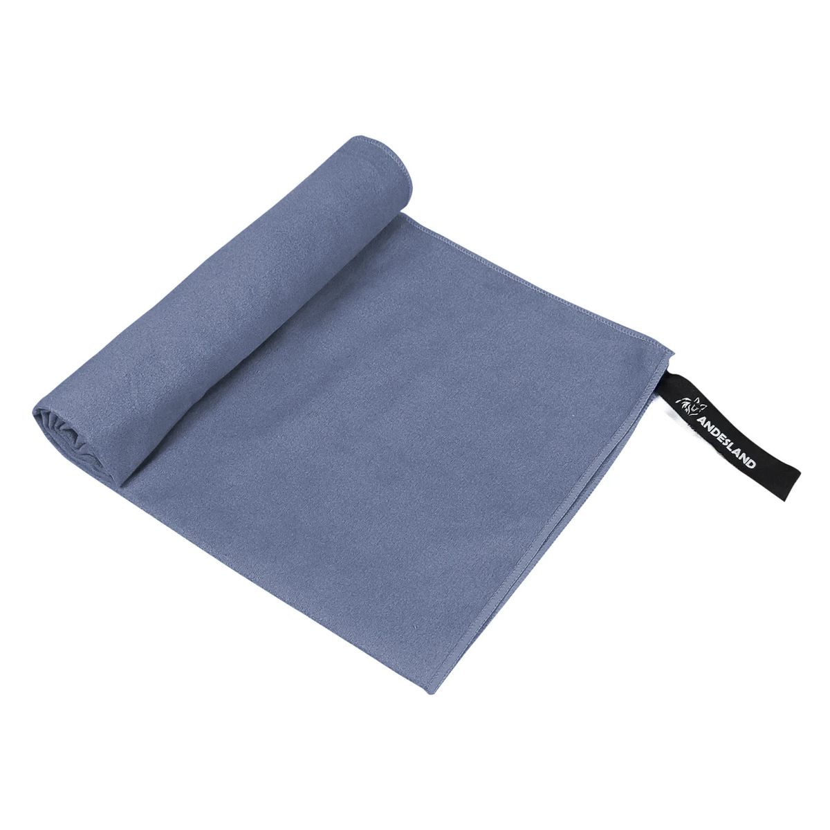 ANDESLAND OUTDOOR APPAREL - Toalla Microfibra Secado Rápido Azul Acero 120x180cm
