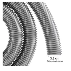 GENERICO - Manguera Flexible Aspiradora 3,2 cm - 1,5 Metros De Largo