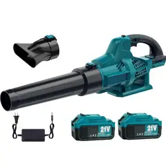 GENERICO - Soplador De Hojas Inalámbrico 500 Cfm 2 Baterías 21v Calidad
