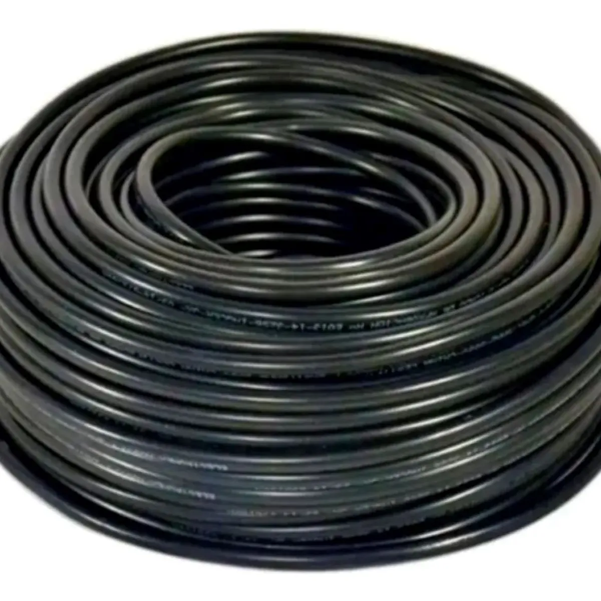 METALFER - Cordon Paralelo Negro 2x20 Certificado 100mts