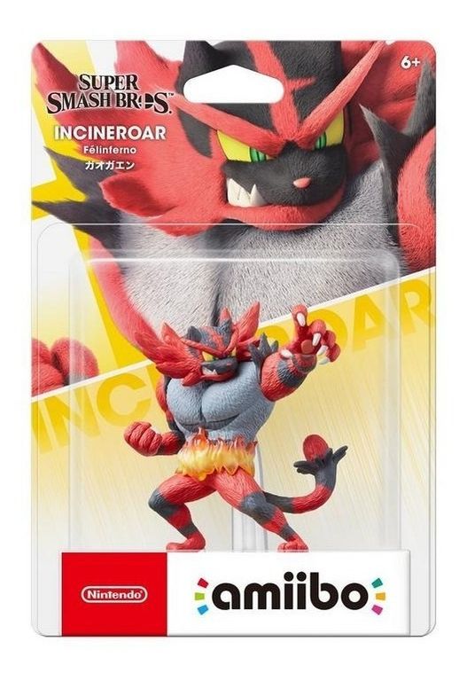 NINTENDO Figura Amiibo Incineroar - Producto Fisico- Sniper