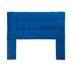 GENERICO - Respaldo King Felpa Azul Marino Cp Alice