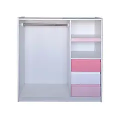 DECORACION CREATIVA - Mini Closet Montessori - Linea Minimal Rosado-Blanco-Rosa Pastel