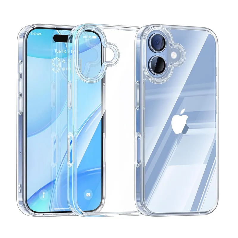CELLBOX - Carcasa Rígida Delgada para iPhone 17 - Transparente