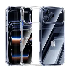 CELLBOX - Carcasa Rígida Delgada para iPhone 17 Pro Max - Transparente