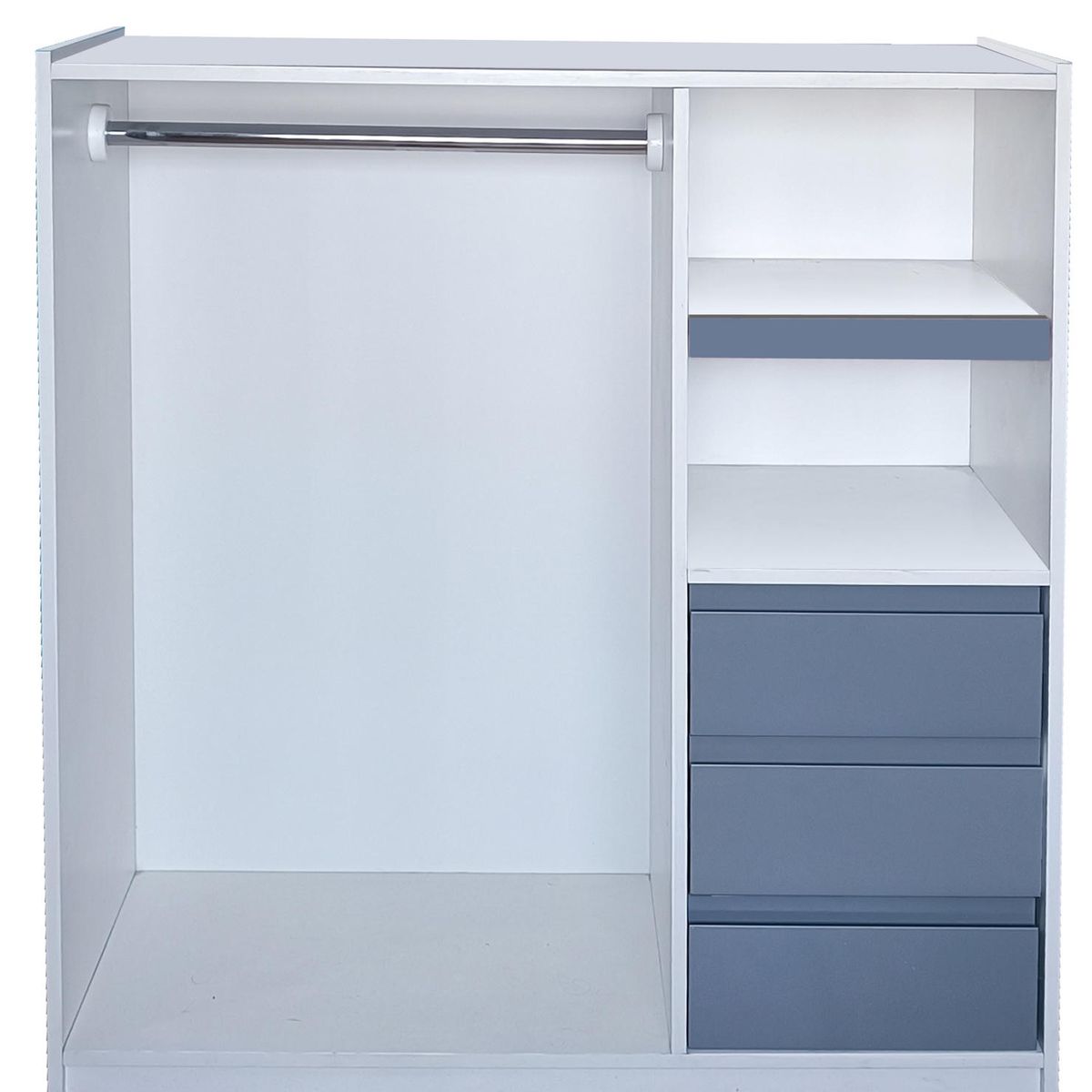 DECORACION CREATIVA - Mini Closet Montessori - Linea Minimal 3 cajones Grafito