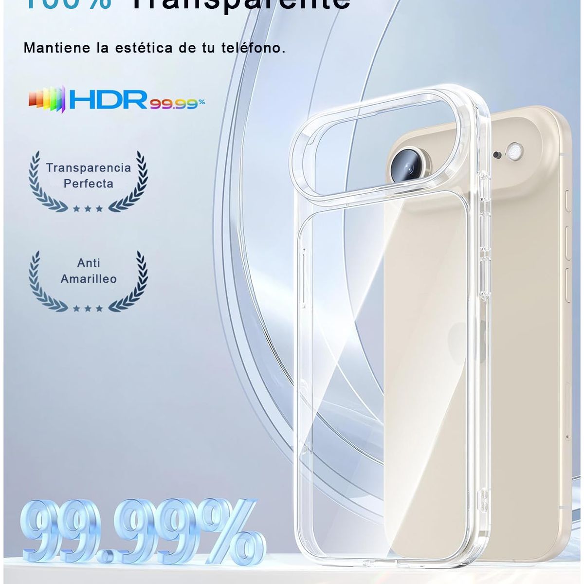CELLBOX - Carcasa Rígida Delgada para iPhone Air - Transparente