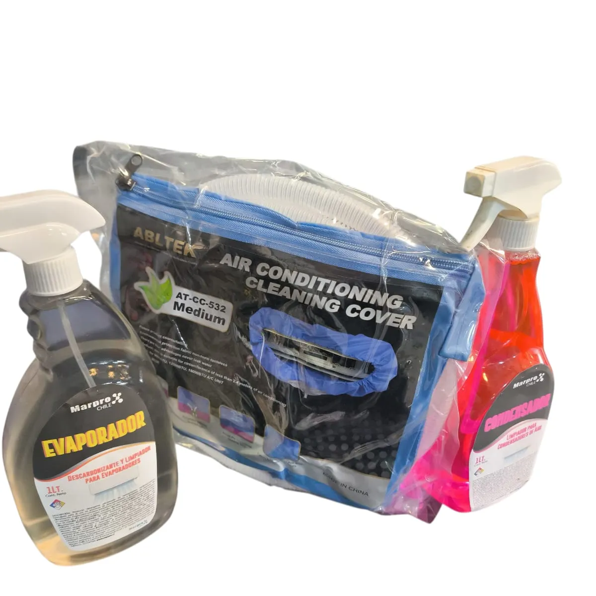 GENERICO - Kit De Mantención Aires Acondicionados Cobertor Y Liquidos