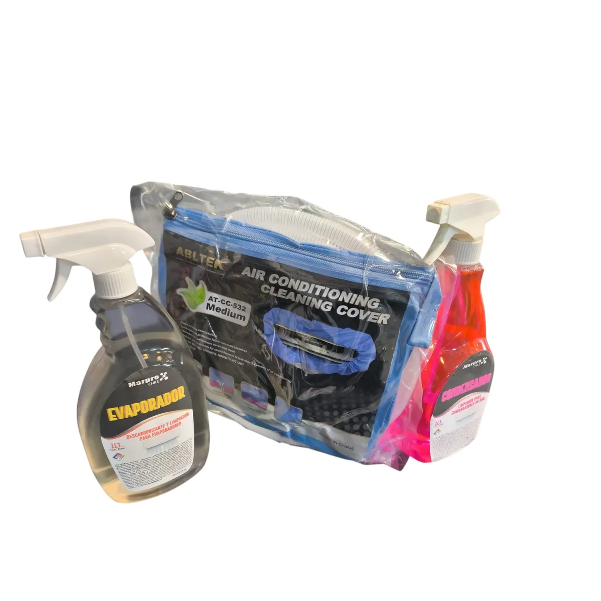 GENERICO - Kit De Mantención Aires Acondicionados Cobertor Y Liquidos