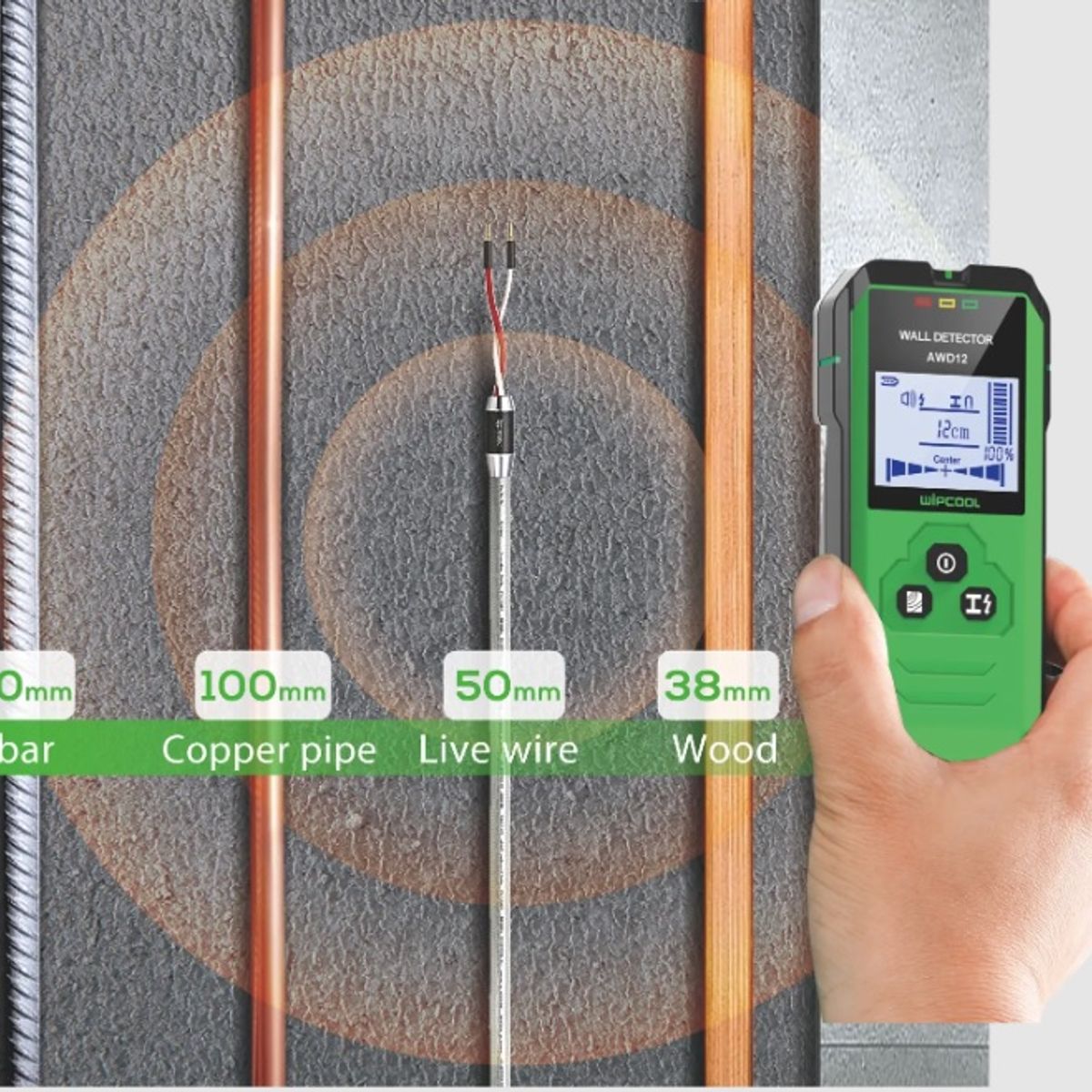 GENERICO - Detector Vigas Y Objetos Wipcool Awd12