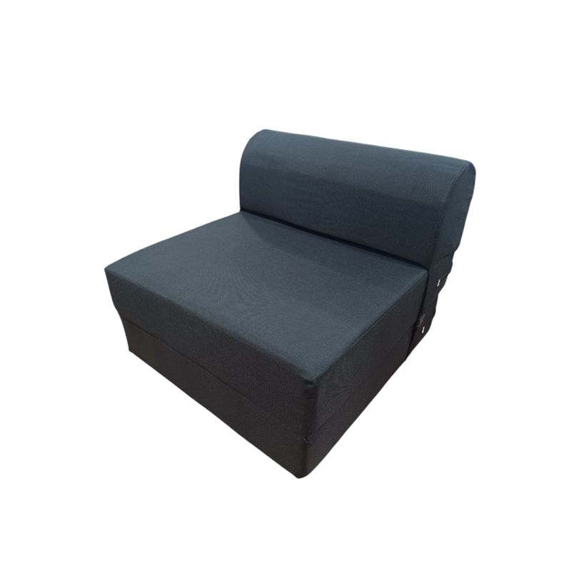 RECUTEX - SOFA CAMA ESPUMA GREY  NEGRO 190X130X18 TWIN