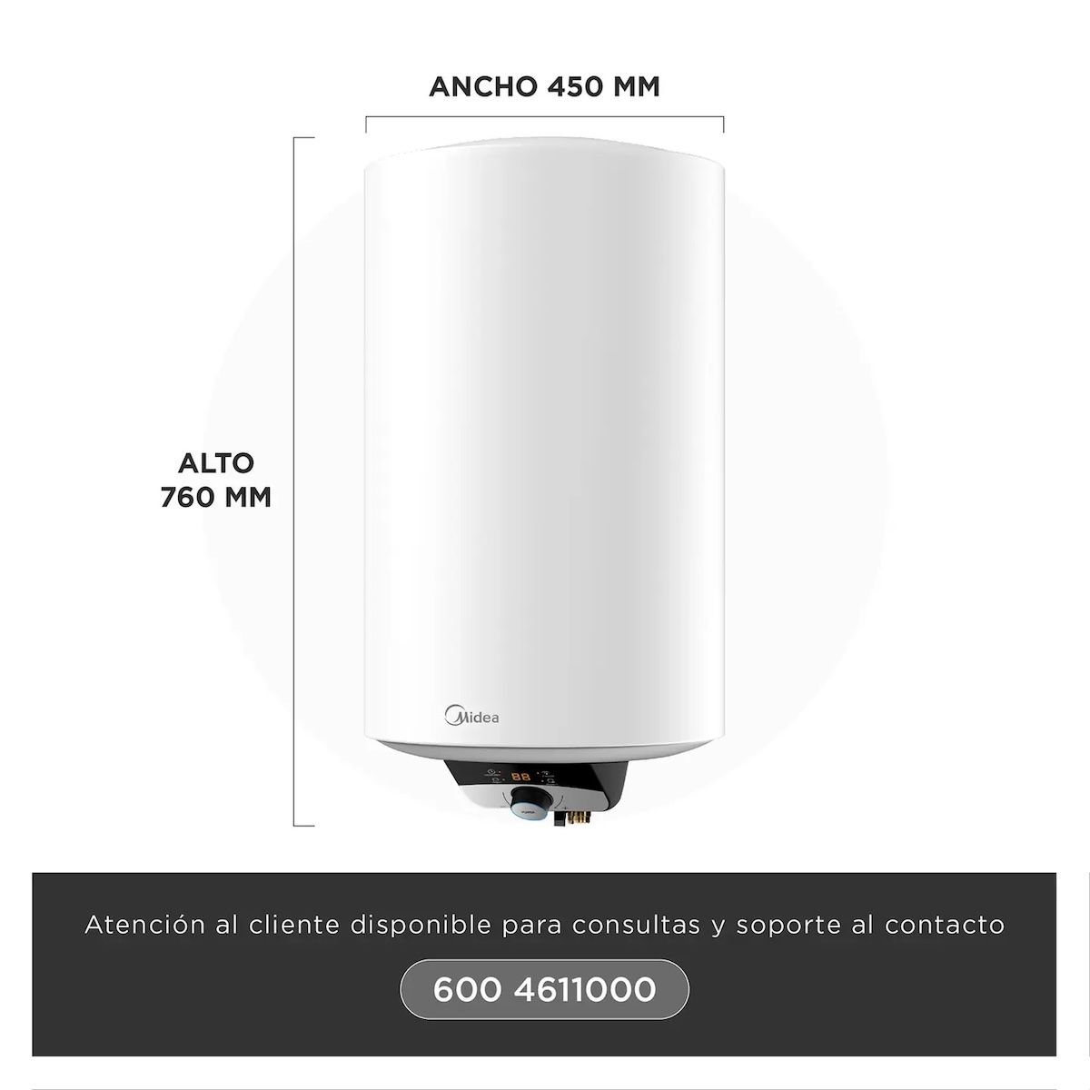 MIDEA - Termo Eléctrico 80 Litros Midea