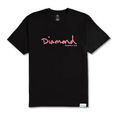 DIAMOND - POLERA OG SCRIPT BLACK