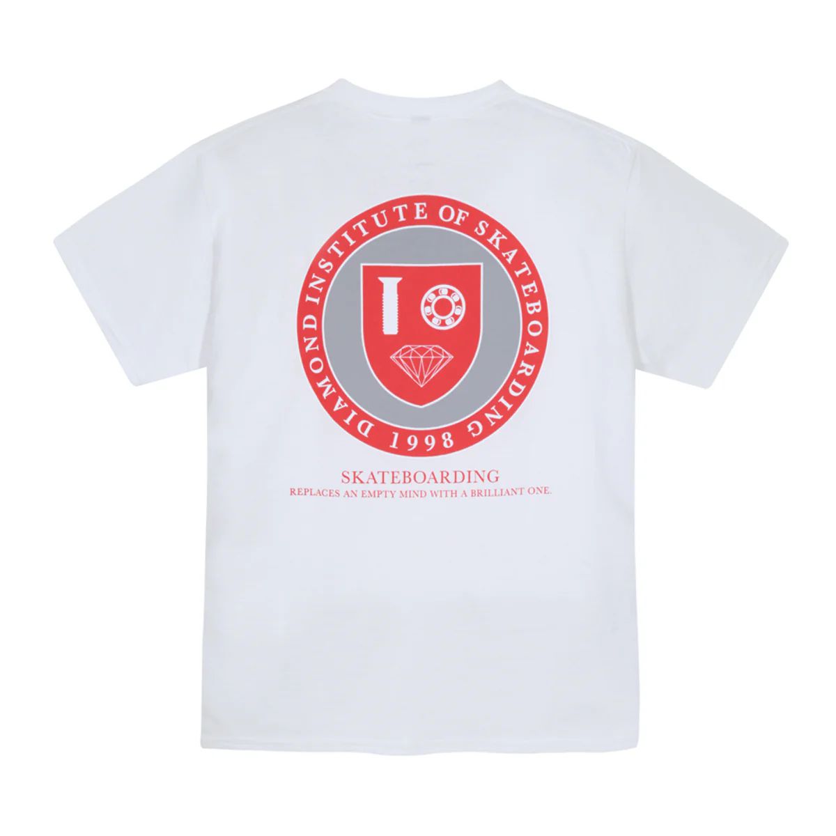 DIAMOND - POLERA DIAMOND INSTITUTE OF SKATEBOARDING WHITE
