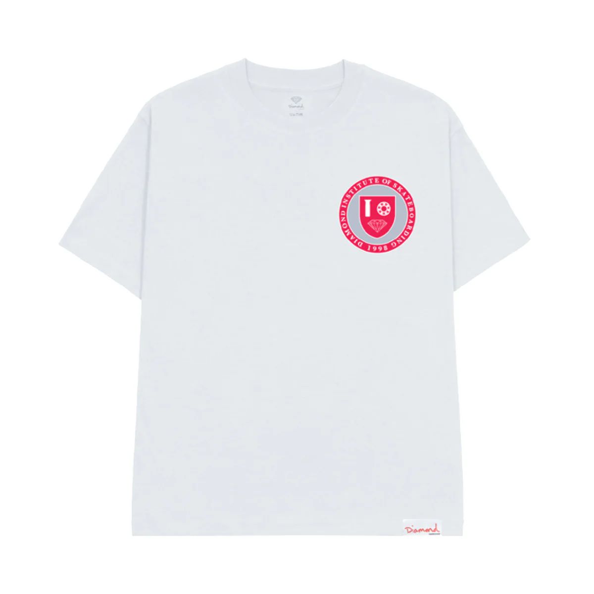 DIAMOND - POLERA DIAMOND INSTITUTE OF SKATEBOARDING WHITE