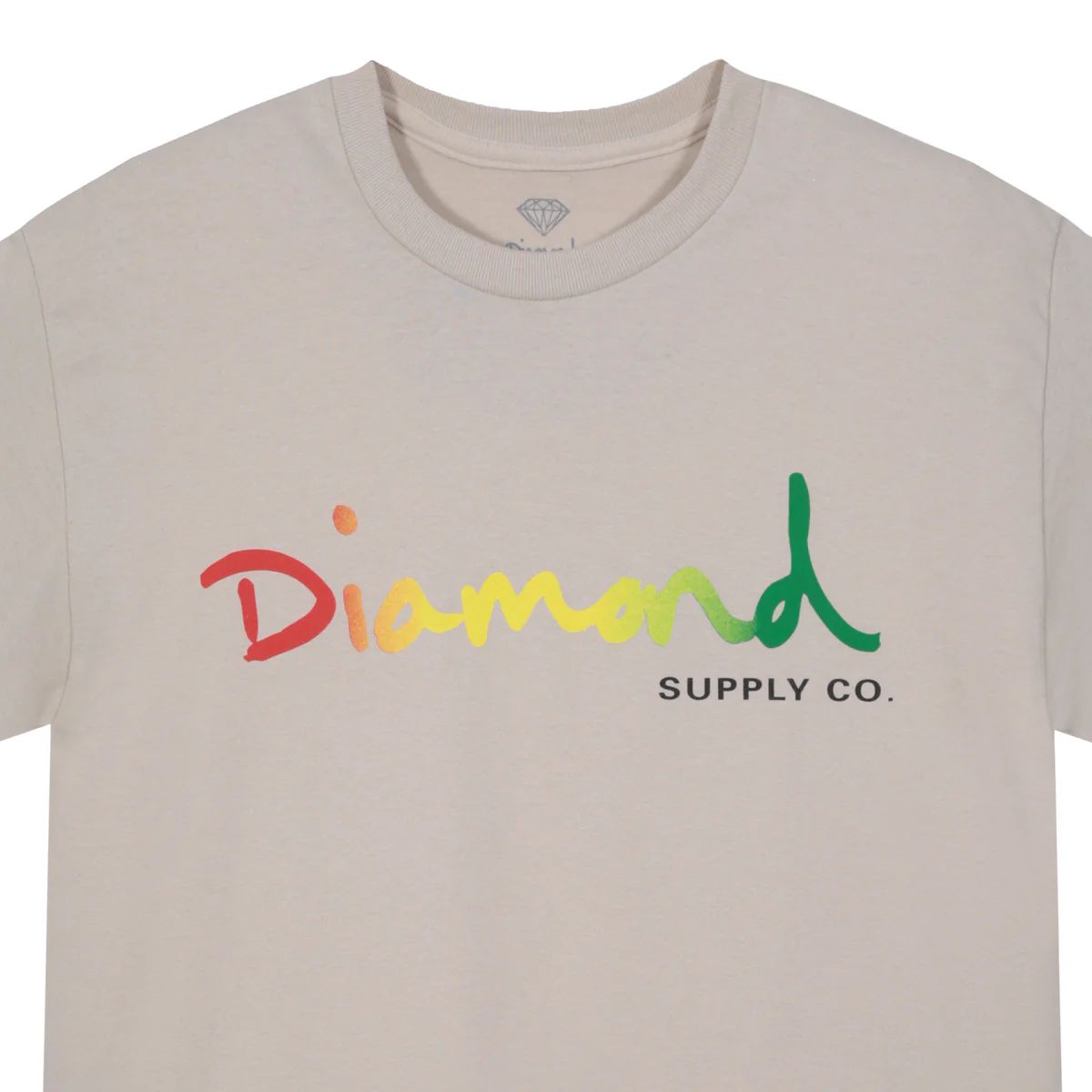 DIAMOND - POLERA DIAMOND OG SCRIPT FADE SAND