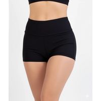 Short bikini mujer tiro alto pretina negro