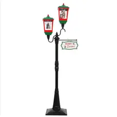 ARTIHOGAR - Faro Doble de Navidad 200 cm Nieve y Música