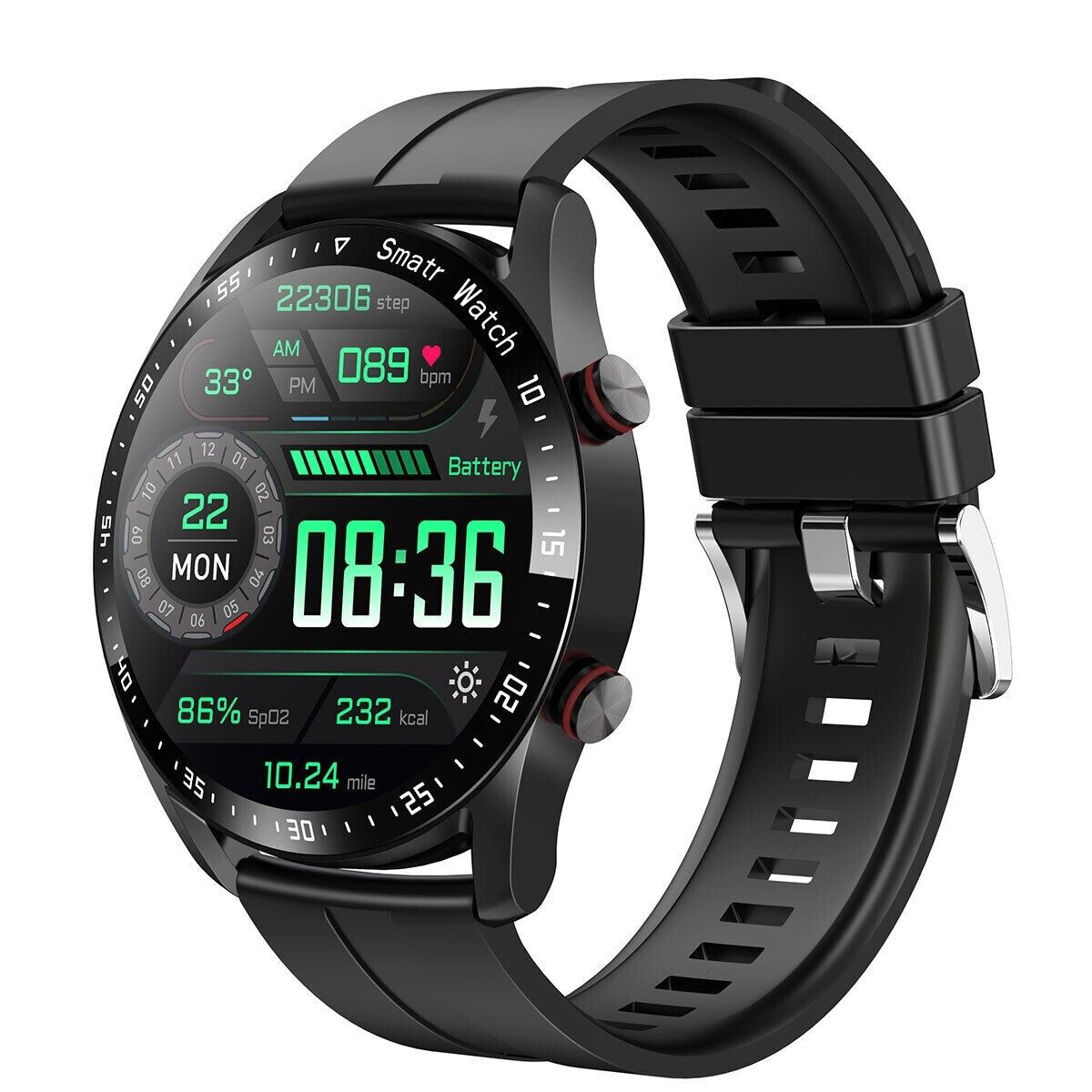 GENERICO - RELOJ SMARTWATCH WH20 HOMBRE MONITOR DE SALUD LLAMADAS