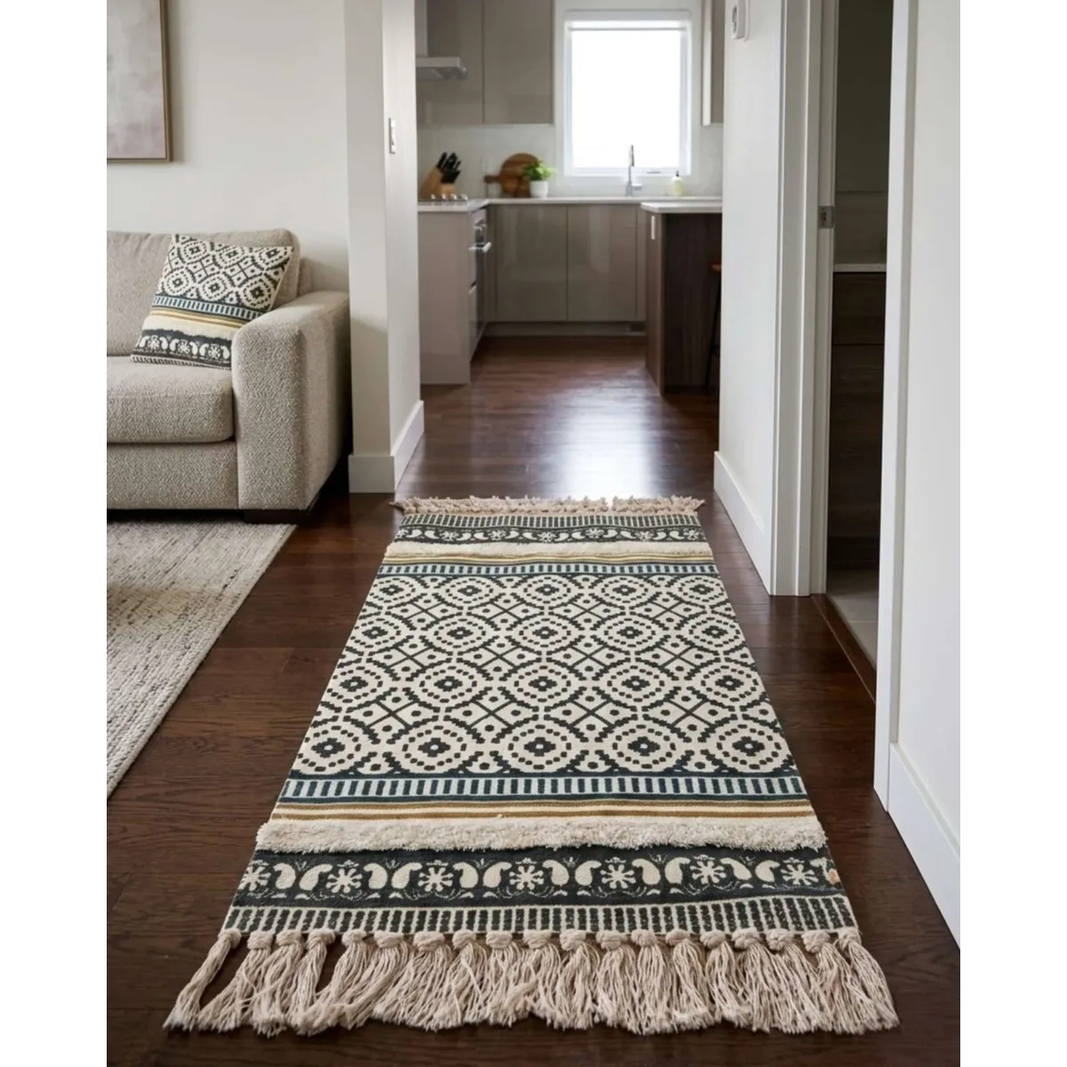 GENERICO - Alfombra Decorativa 60x90 cm Estampada con Relieve Tufting