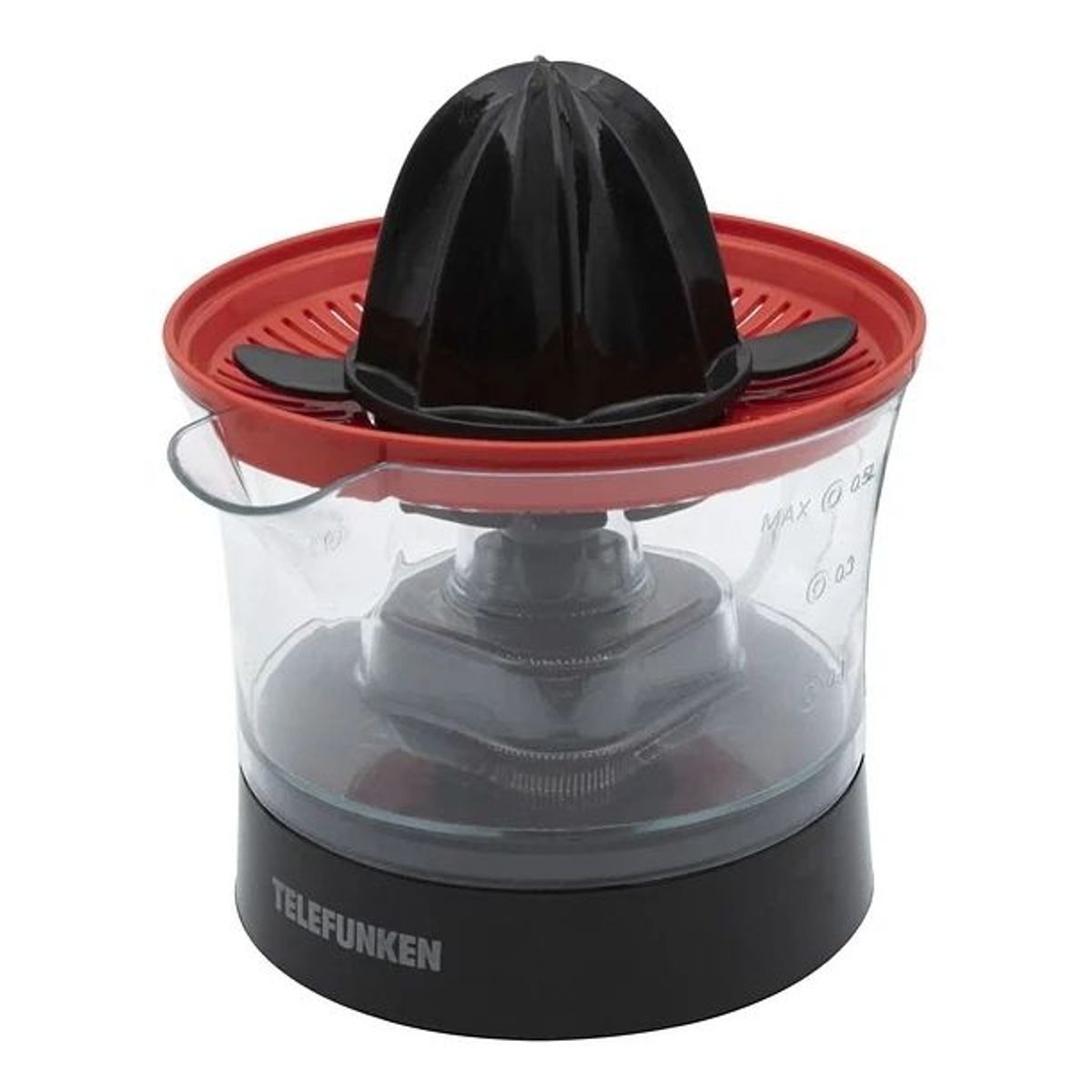 TELEFUNKEN - Exprimidor Eléctrico Telefunken Tfl Juicer 500 Color Negro Frutas Limón Naranja