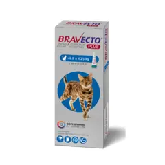 MSD - BRAVECTO PLUS GATO 2.8 A 6.25 KILOS 90 DIAS INT/EXT