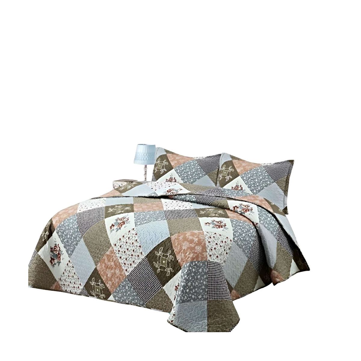 GENERICO - CUBRECAMA QUILT DE VERANO 2 PLAZAS