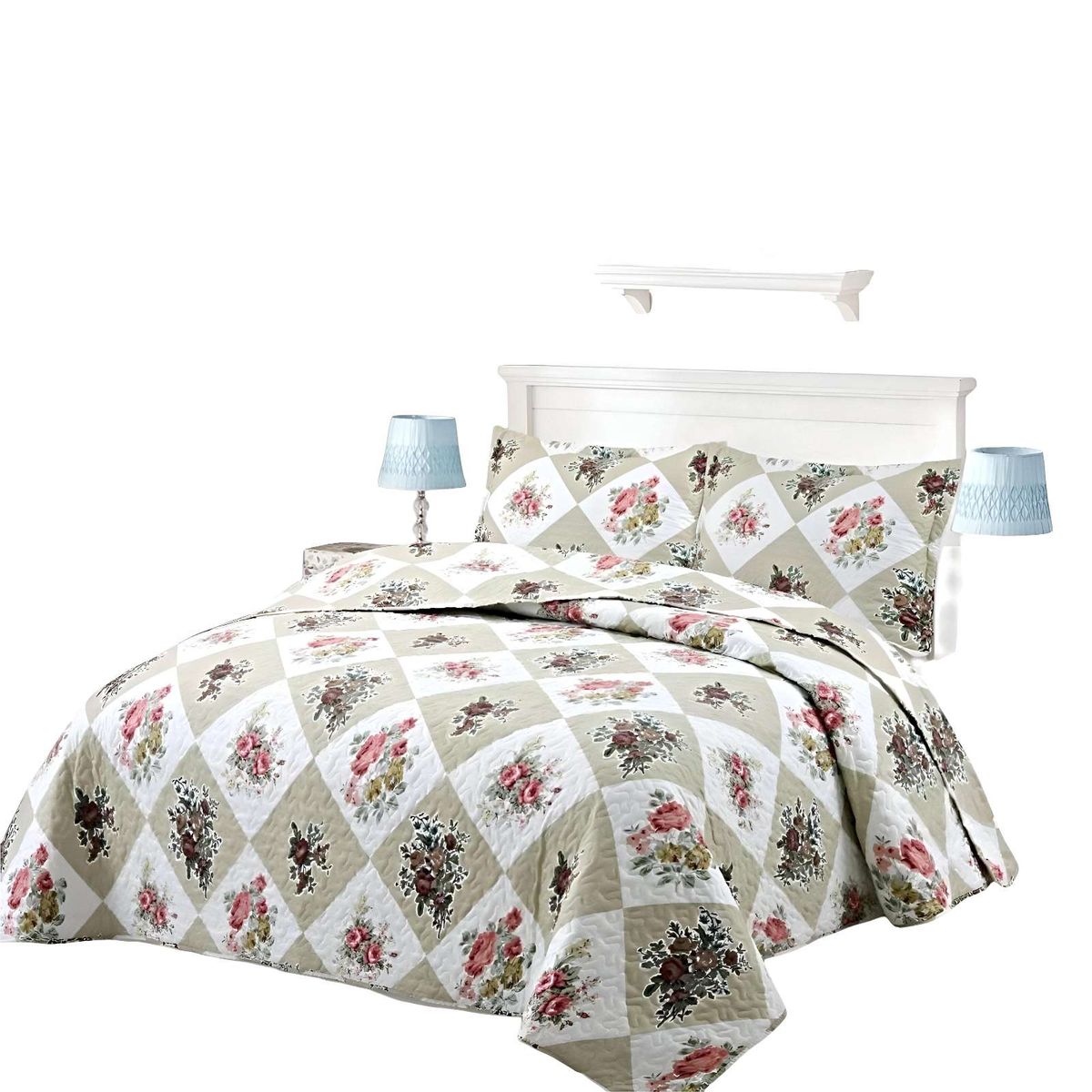 GENERICO - CUBRECAMA QUILT DE VERANO KING-SUPER KING