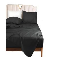 JUEGO DE SABANAS 500 HILOS NEGRO