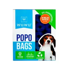 WUWU - Bolsas Desechos Oxibiodegradables 20 rollos - 400 bolsas
