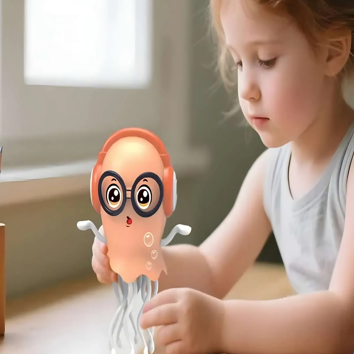 GENERICO - JUGUETE PULPO BAILARIN NARANJA NIÑO NIÑA