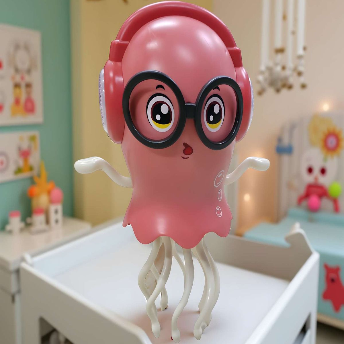 GENERICO - JUGUETE PULPO BAILARIN ROSA NIÑO NIÑA