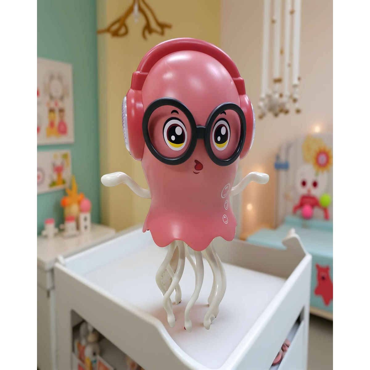 GENERICO - JUGUETE PULPO BAILARIN ROSA NIÑO NIÑA