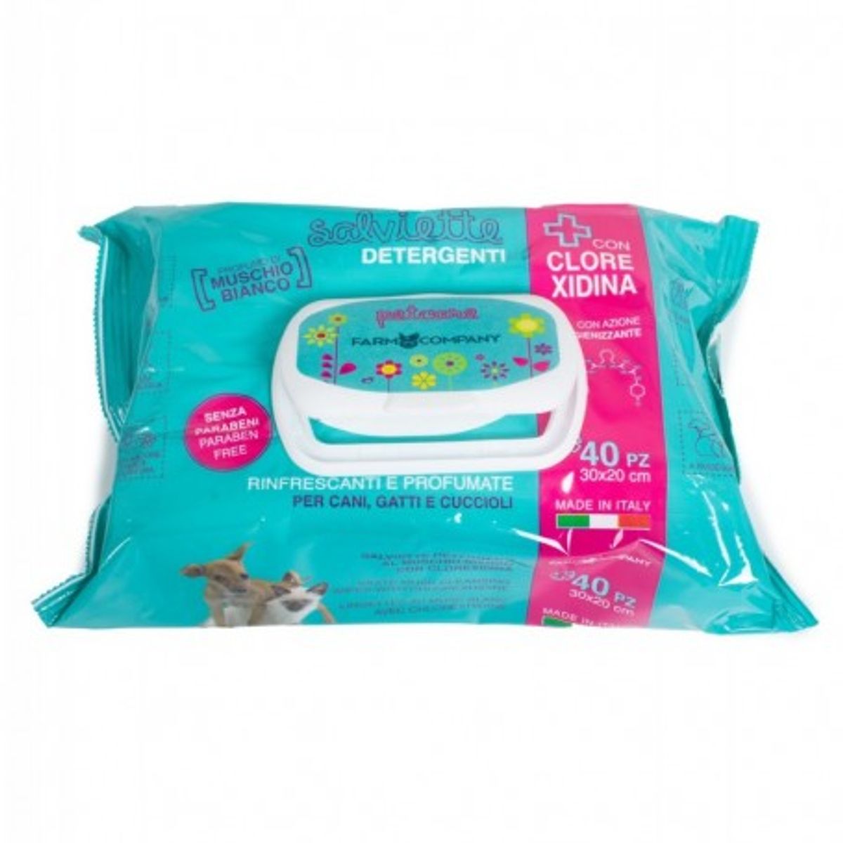 FARM COMPANY - Farm Company - Toallitas Húmedas con Clorhexidina Para limpieza de las Macotas