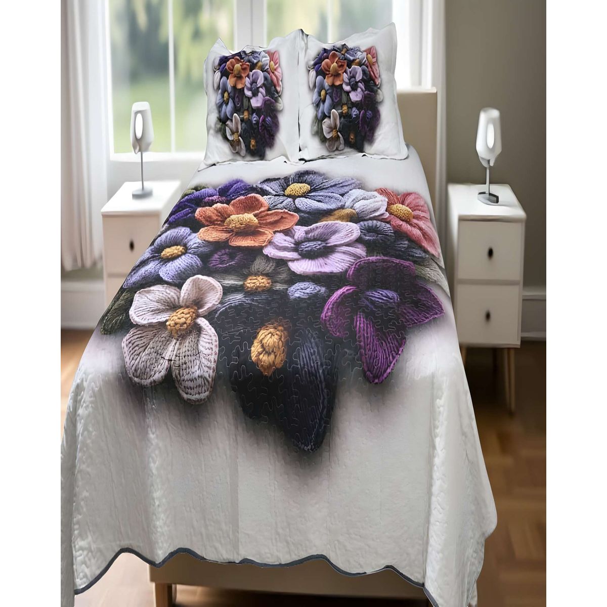 GENERICO - CUBRECAMA QUILT COLCHA DE VERANO 5D 2 PLAZAS 230 X 250 CM