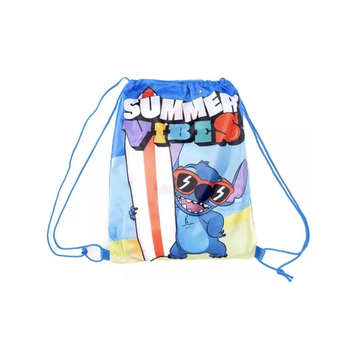 MASHINI - Toalla Playa Disney Niñoa 70x140cm + Morral Cordel - Stich Playa